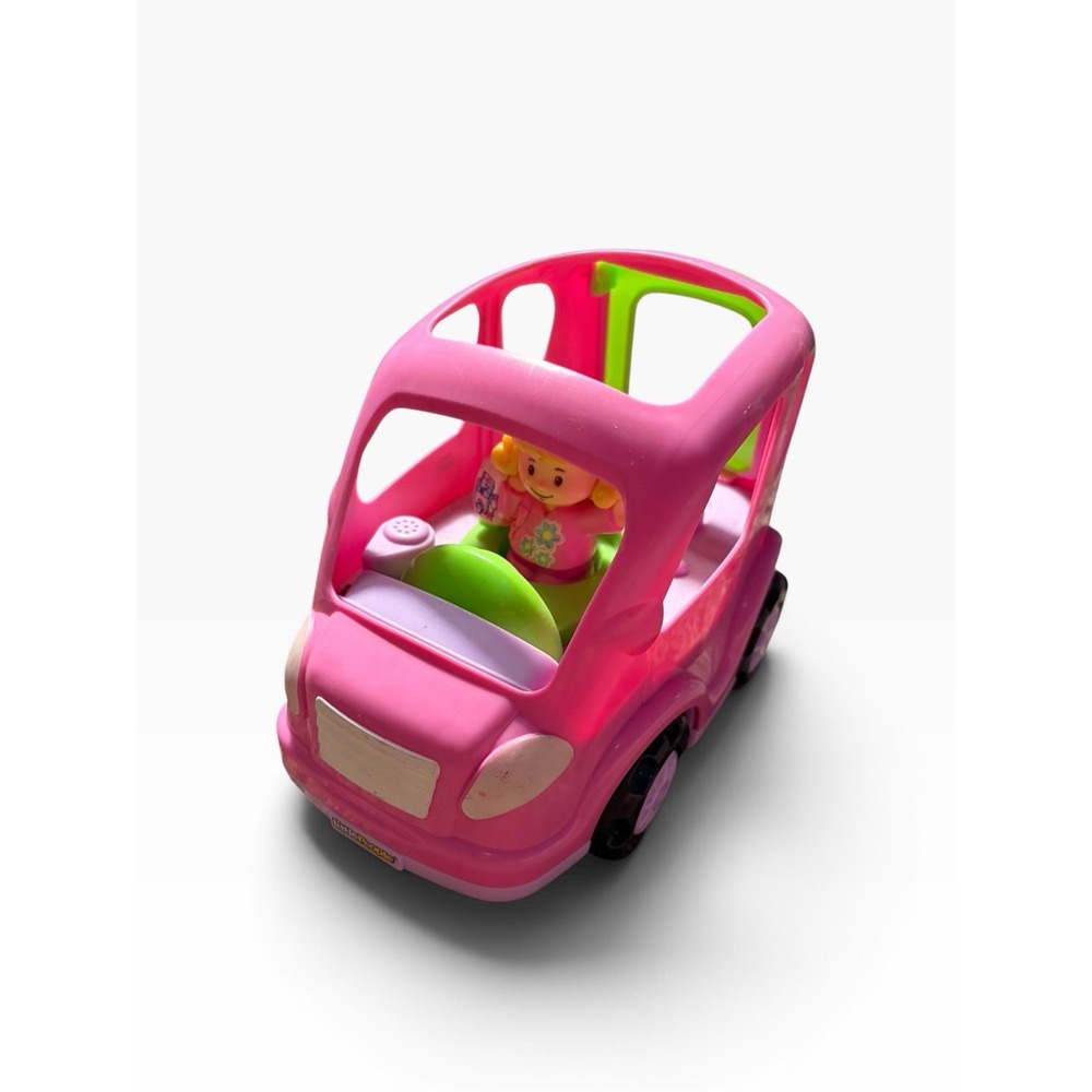 Fisher Price Little People Pink All Around Car SUV Van Sounds Mom  2013